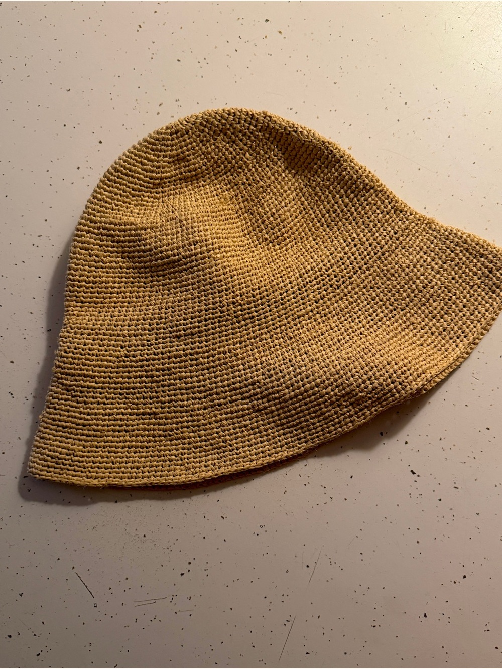 Janessa Leone Woven Bucket Hat - Mustard Yellow